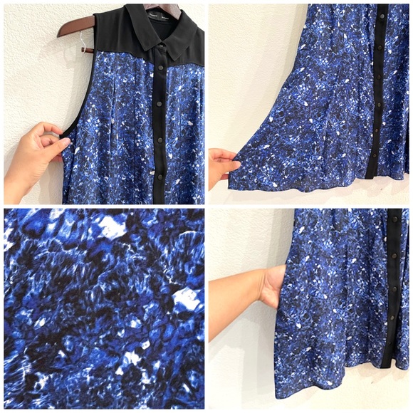 NEW Proenza Schouler Silk Microprint Shirt Dress - Picture 13 of 16